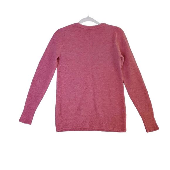 Banana Republic X Filpucci Aire Pink Blossom Fine Italian Yarn Crew Sweater S - Picture 2 of 5